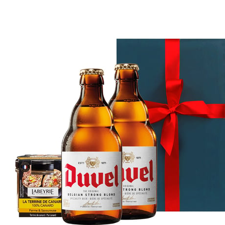 父の日 2026 グルメセット【ビールとおつまみ】 ギフトセット ベルギー『デュベル』のクラフトビール330ml 2本 フランス産「鴨肉と鴨レバーのテリーヌ 」記念日 誕生日