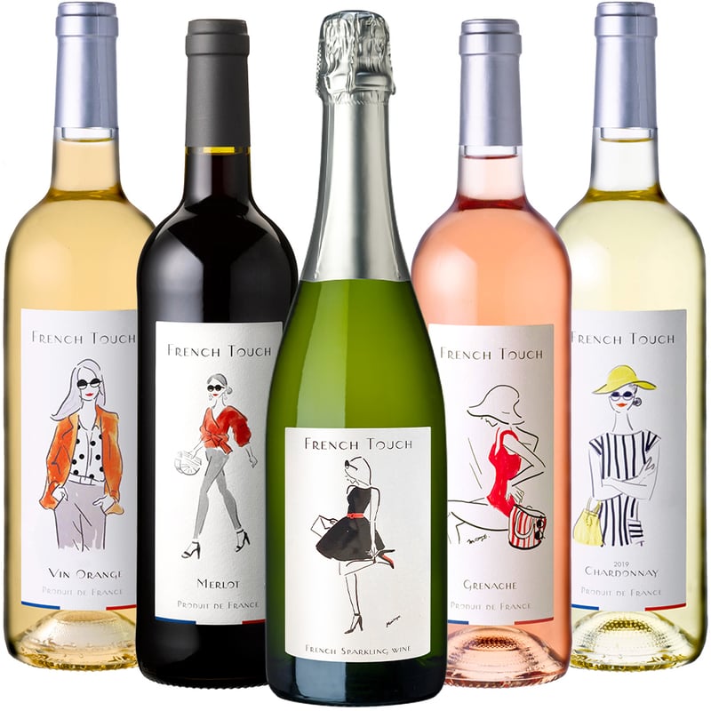 送料無料】ワイン 飲み比べ 5本セット フランス 赤 白 ロゼ