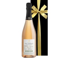 誕生日 記念日 お酒 シャンパンギフト フランスのロゼシャンパン『テルモン』「レゼルヴ・ロゼ」辛口 750ml ギフト箱 リボン付き メッセージカード 送料無料