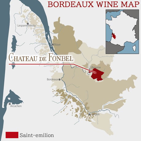 《お祝いギフト》【ワインギフト】フランス・ボルドー地方の赤ワイン 「シャトー・ド・フォンベル サン・テミリオン・グラン・クリュ」750ml