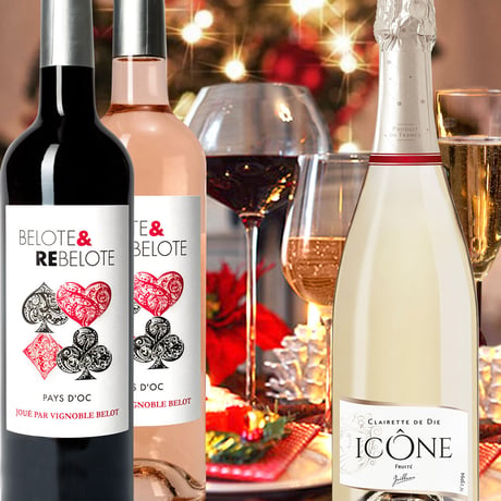 《ホームパーティー》【ワインセット】南フランスのワイン3本セット 赤・ロゼ・スパークリングワイン750ml×3本