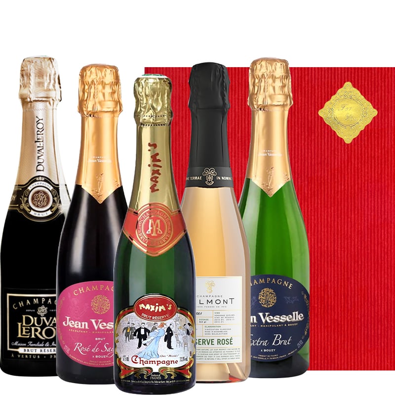 高級 シャンパン 2本セット 御祝 ワイン 高級 シャンパン 375ml ハーフボトル 5本 ギフト