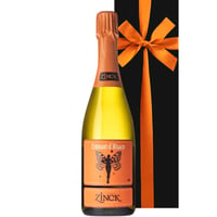 誕生日 御祝 ワインギフト フランス・アルザス地方のロゼ・スパークリングワイン DOMAINE ZINCK「クレマン ダルザス ブリュット」 750ml  ギフト箱 リボン付き メッセージカード付き