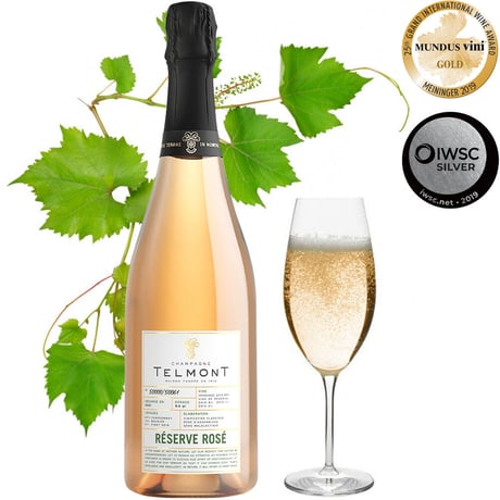 誕生日 記念日 お酒 シャンパンギフト フランスのロゼシャンパン『テルモン』「レゼルヴ・ロゼ」辛口 750ml ギフト箱 リボン付き メッセージカード 送料無料