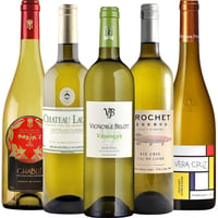 御祝 記念日 ワインセット ギフトセット おしゃれ フランスの白ワイン5本セット 750ml×5本 贈り物 プレゼント お礼 ご挨拶 家飲み フランスワイン