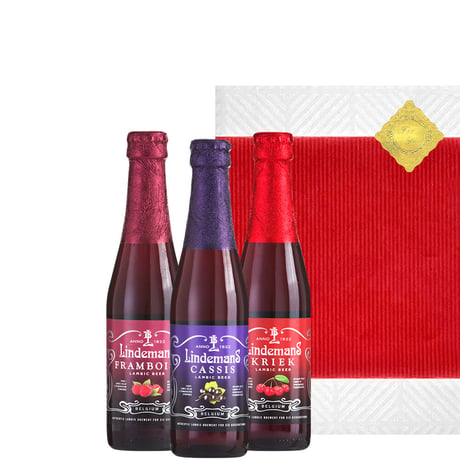 誕生日 お祝い おしゃれ プレゼント ビールギフト ベルギー『LINDEMANS』のフルーツビール飲み比べ  250m×3本 おしゃれ お礼 お返し