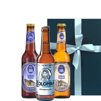 父の日ギフト ビール 飲み比べ ギフトセット ドイツ フランス 330ml 3本 詰め合わせギフト 地ビール  海外ビール プレゼント ギフト箱 リボン付き 誕生日 お祝い
