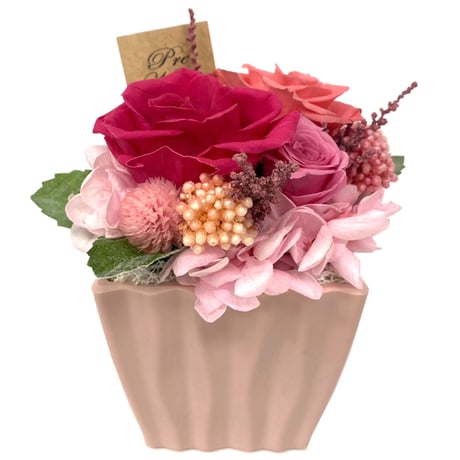 誕生日 紅白 ワイン 花 セット お花の色が選べる ギフト おしゃれ ベビーボトル フランス ラングドック カベルネ・ソーヴィニヨン シャルドネ プリザーブドフラワー 黄色 赤 ピンク バラ