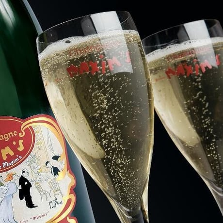 誕生日 記念日 バラ【シャンパンとハンカチのギフト】フランス「マキシム・ド・パリ・ブリュット」辛口 375ml ハーフボトル タオルハンカチ 誕生日 女性