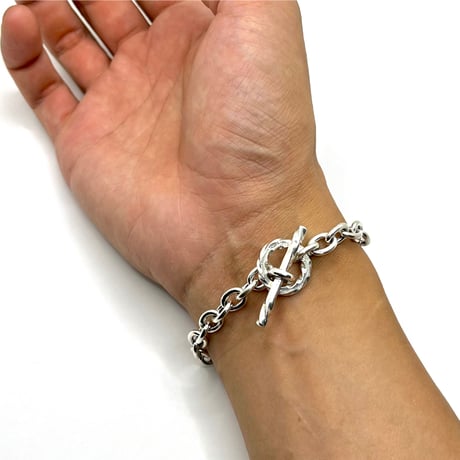 HB-27-S "SLENDER" Silver Chain Bracelet