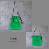CORKSCREW×HATCHET "CORDURA®rip DRAWSTRING SACOCHE" Green