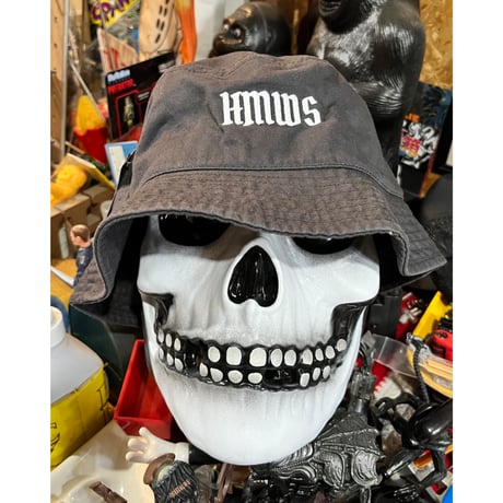 "HMWS" Glow In The Dark Bucket Hat(Charcoal)