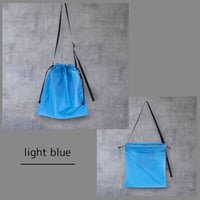 CORKSCREW×HATCHET "CORDURA®rip DRAWSTRING SACOCHE" Light Blue