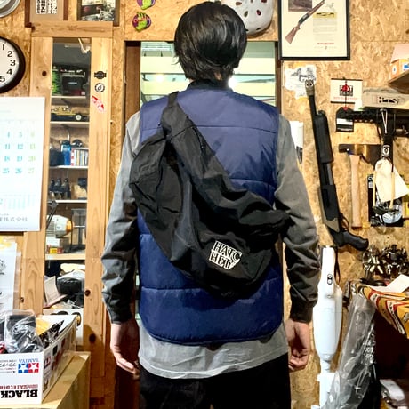 "H.M.W.S" Nylon Shoulder Bag(両面刺繍)
