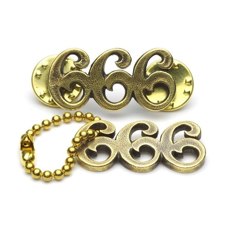 HPS-10-B "666" KeyRing/Pins