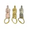 Brass WhiteBrass Copper HK-1-B,WB,C  \"F××kYouPay\" Keyring
