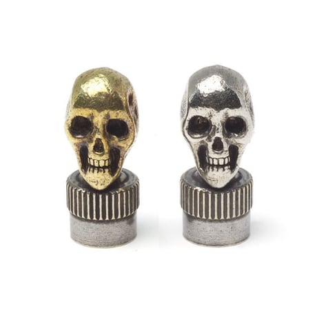 HBC-1-B,WB "VintageSkull"ValveCap