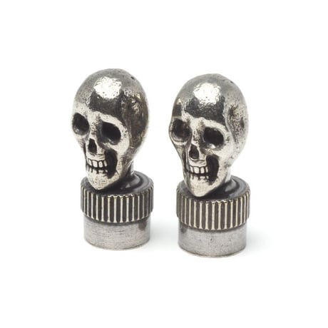 HBC-1-B,WB "VintageSkull"ValveCap