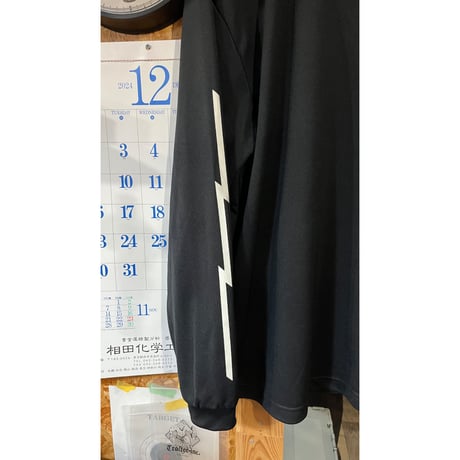 "THUNDER" Dry Long Sleeve Tee BLACK