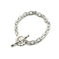 HB-27-S "SLENDER" Silver Chain Bracelet