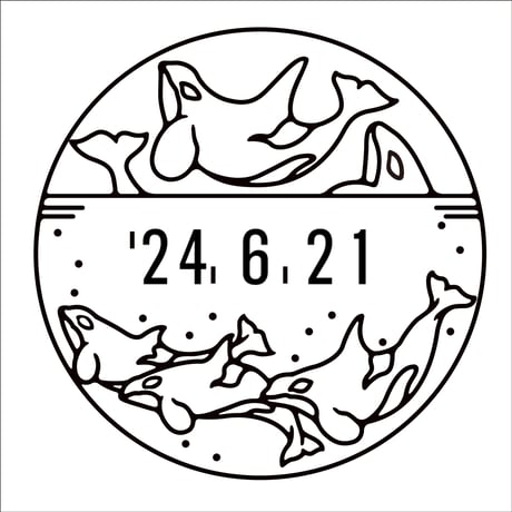 「シャチ日付印　ORCA DATE STAMP」