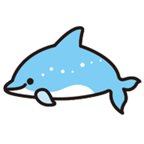 イルクジ・顔かくし素材　ハンドウイルカ