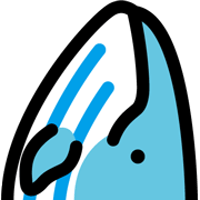 イルクジ・顔かくし素材　シロナガスクジラ顔