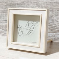 one line. whales シャチ