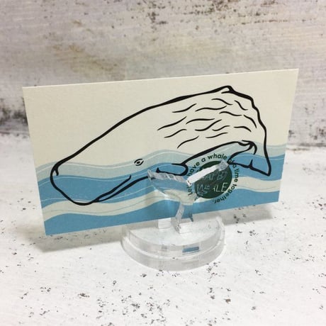 アクリル製カードスタンド ザトウクジラ