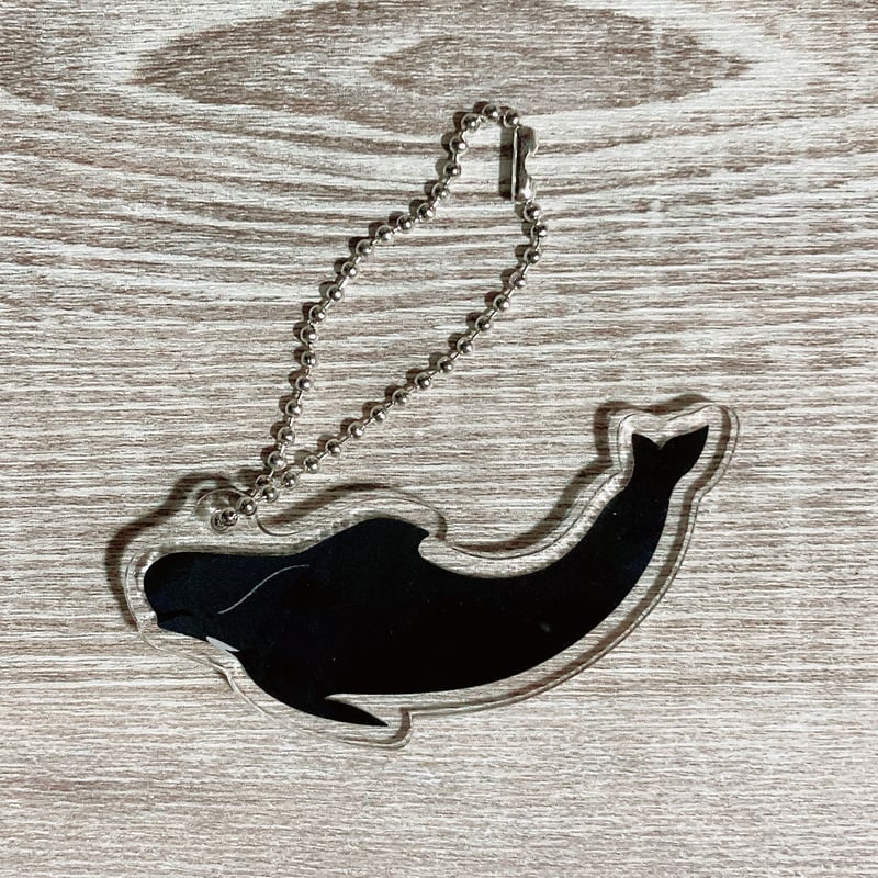 アクリルキーホルダー：ヒレナガゴンドウ | クジラの雑貨屋さん