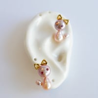 CAT全身/チタンピアスorニッケルフリーイヤリング