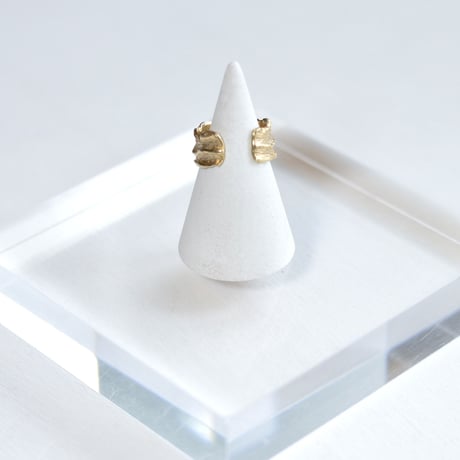 Drift wood ring & cuff 18kgp SV925  #Free size