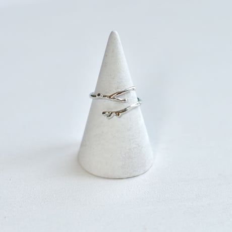 【Free size】sv925 original branch ring #F