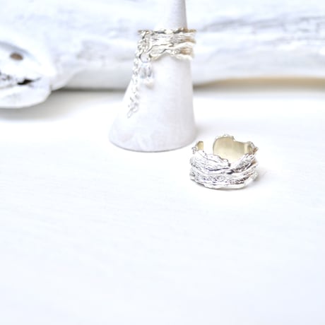 Drift wood ring & cuff SV925  #Free size