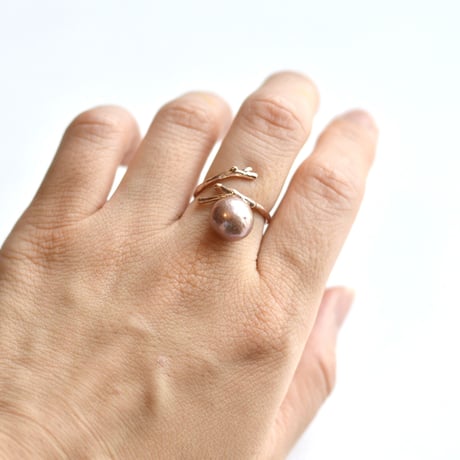 Tomato ring 18kピンクゴールドコーティング  #Free size