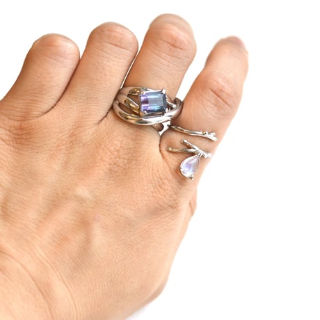 【free size】fruits ring ガーネット