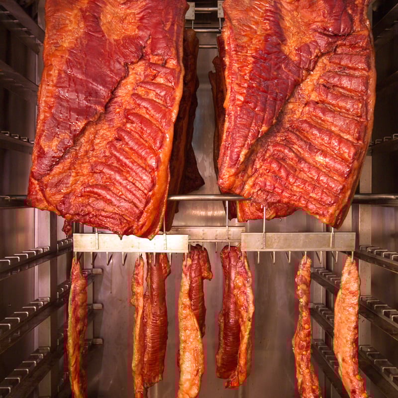 ☆☆ベーコン☆☆ きゃらうえい熱薫ベーコン 約600g×1本 | 北海道上富良野町 | ふるさと