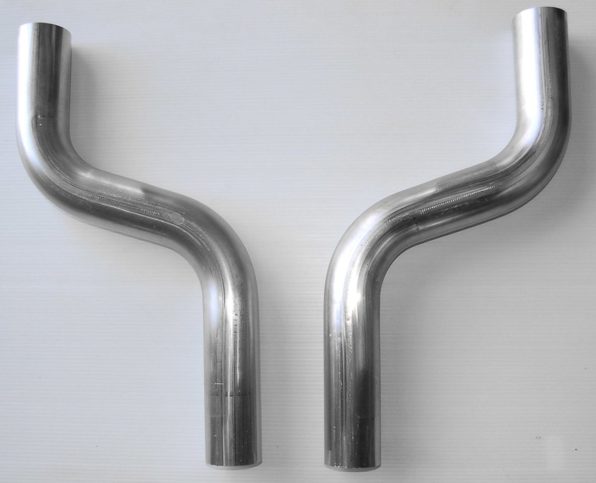 曲げパイプ S字オフセット 75° 60.5 304ステンレス ワンオフ マフラー