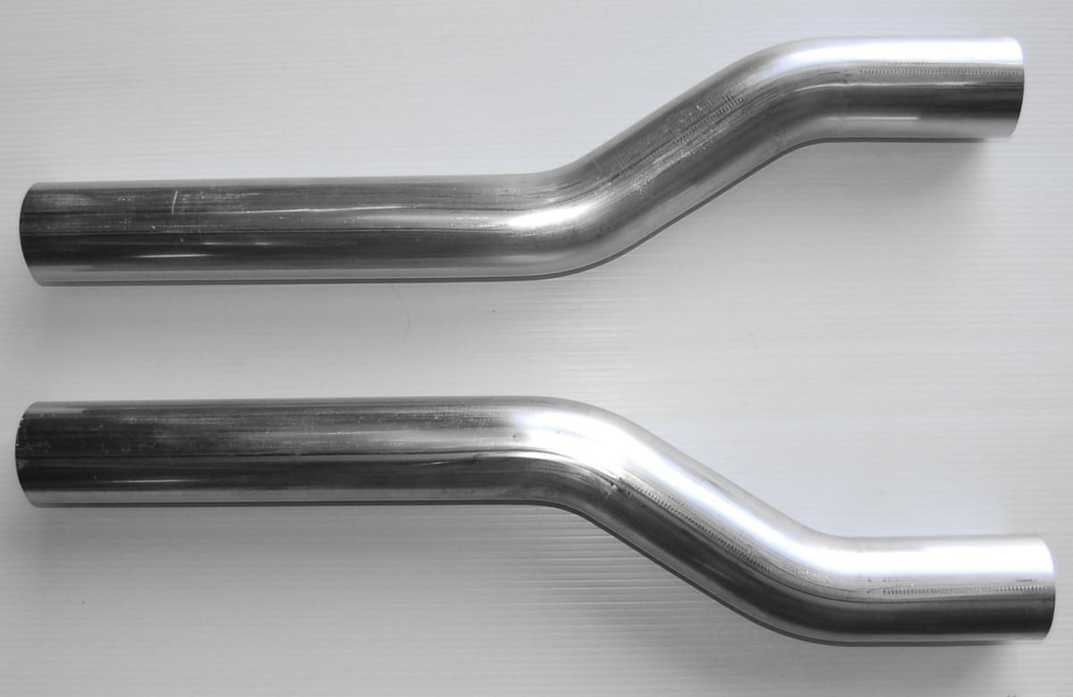 曲げパイプ S字オフセット 35° 60.5 304ステンレス ワンオフ マフラー