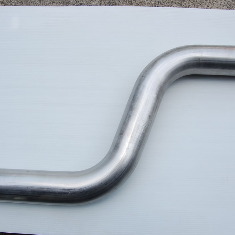 曲げパイプ S字オフセット 75° 76.3mm 304ステンレス ワンオフ