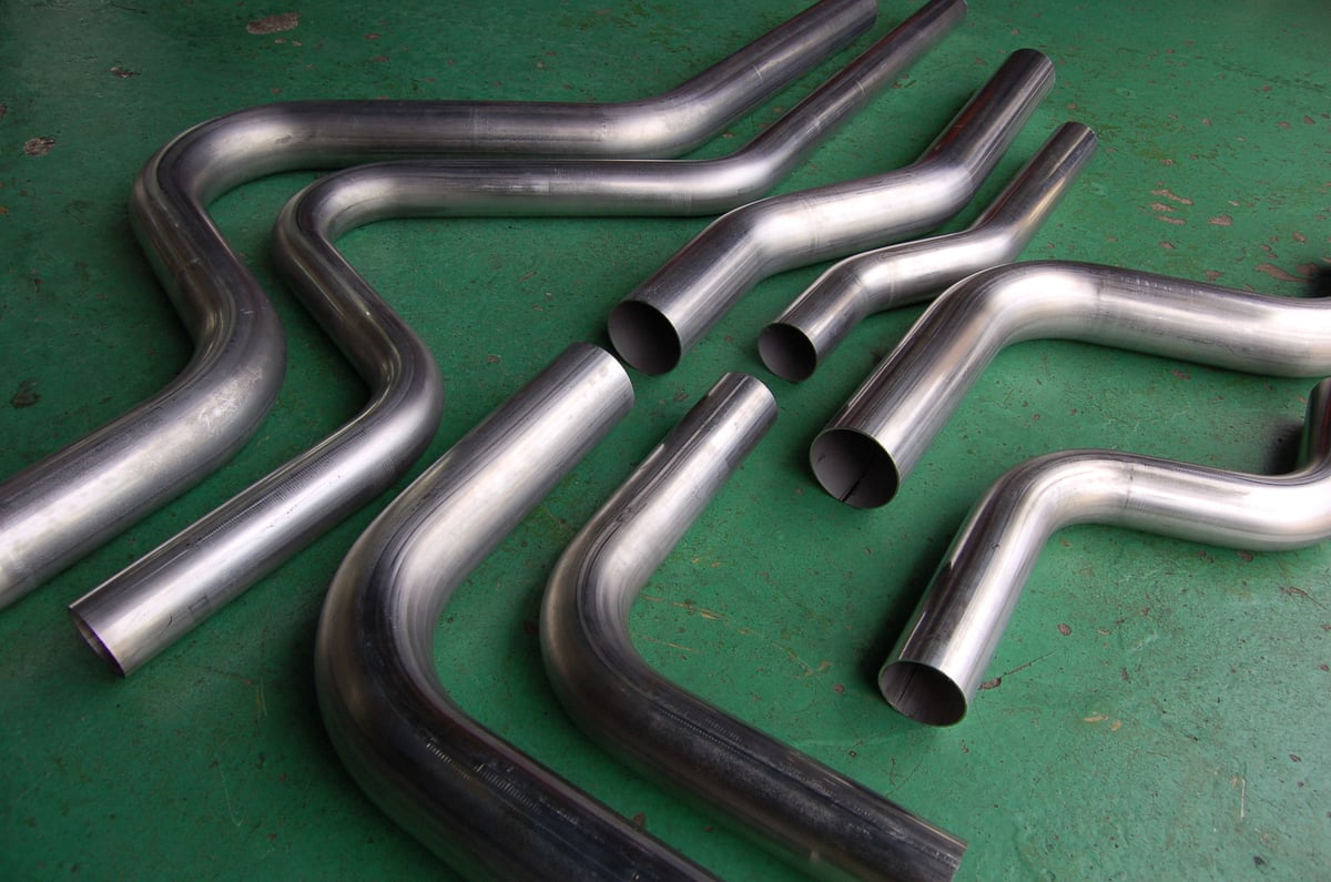 曲げパイプ S字オフセット 75° 76.3mm 304ステンレス ワンオフ