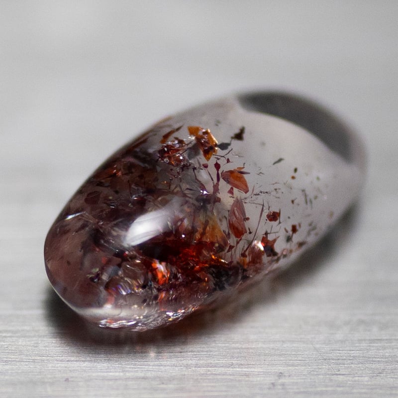 レピドクロサイトインクォーツ ルース 55010 | mineralhonpo レピドクロサイトインクォーツ ルース 55010 | mineralhonpo