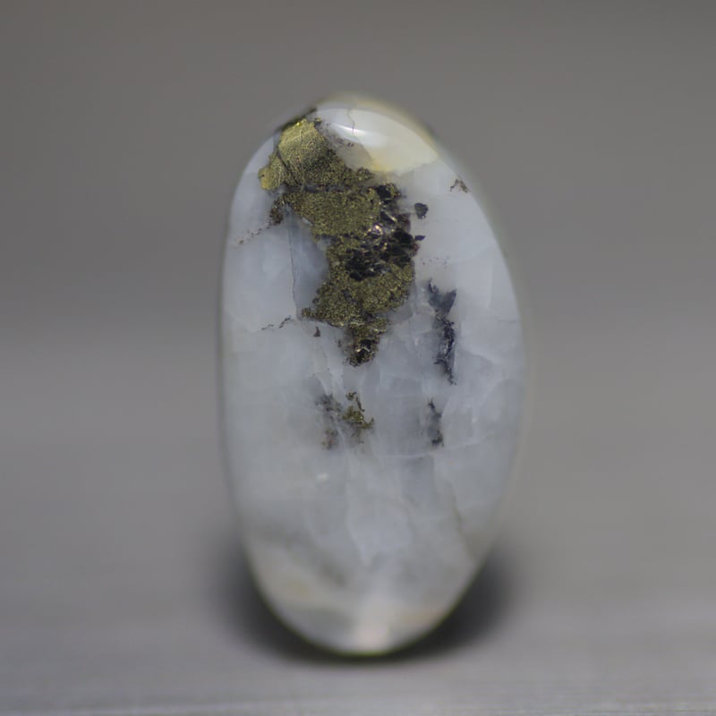 キャルコパイライトインクォーツ ルース 005 | mineralhonpo 