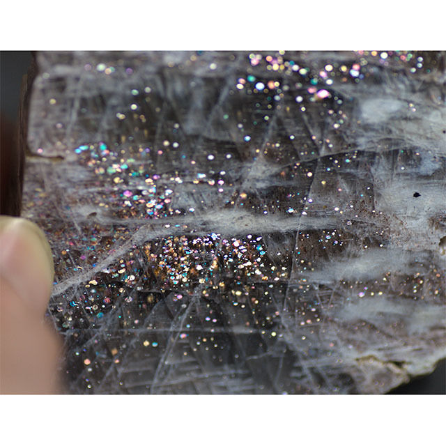 ロシア ウラル産 サンムーンストーン 片面研磨 サンムーンストーン 研磨原石 023 | mineralhonpo