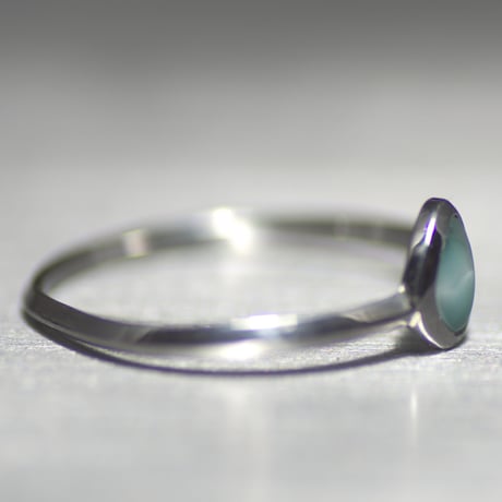 Victoria stone silver ring 062