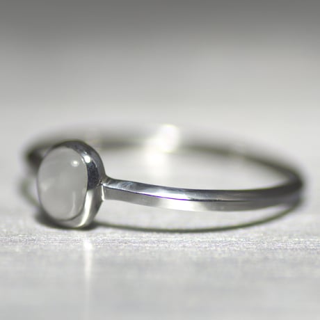 Victoria stone silver ring 063