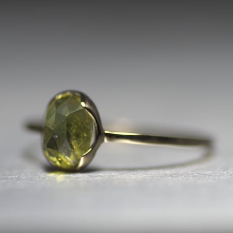 Bi color sapphire k10yg ring 056