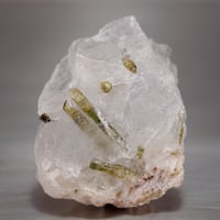 トルマリン付き水晶　原石　368072