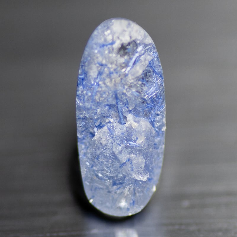 デュモルチェライトインクォーツ ルース 55005 | mineralhonpo