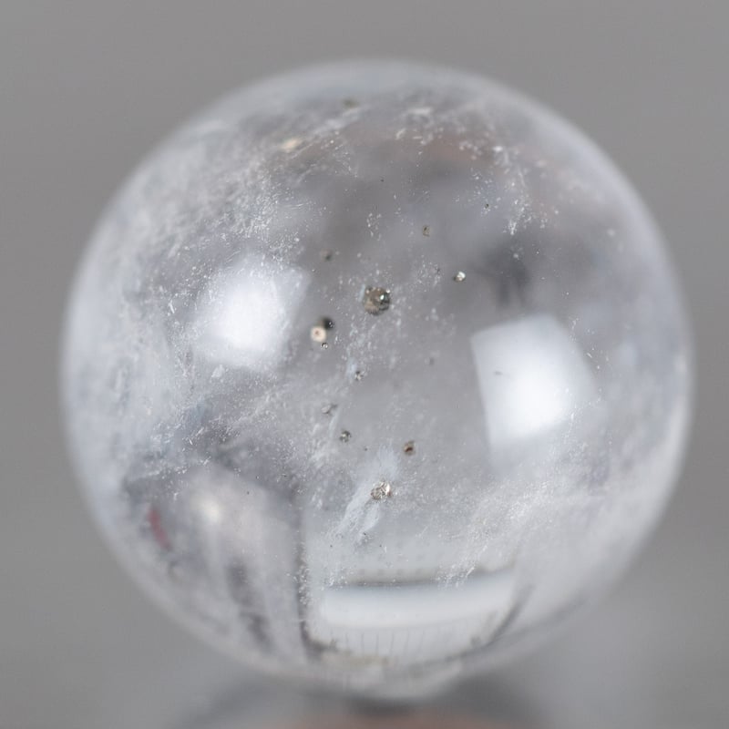 パイライトインフローライト スフィア　天然石 ギャラクシーフローライト パイライトインフローライト スフィア